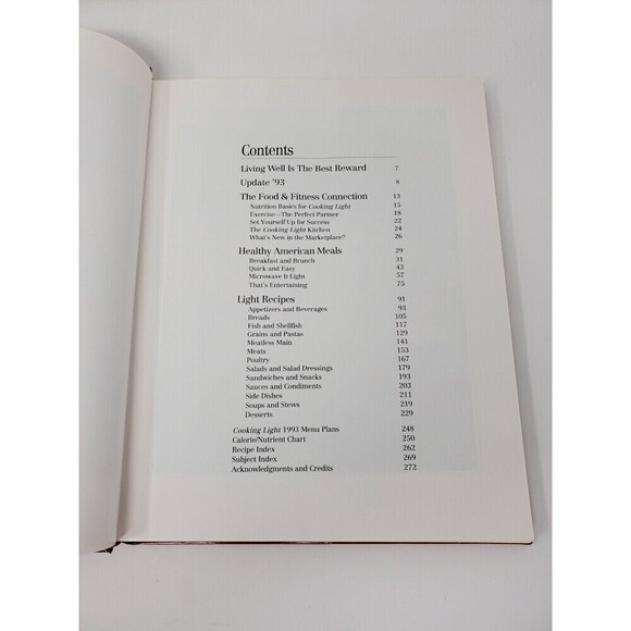 VINTAGE LOT COOKBOOKS COOKING LIGHT 1991 1992 1993 OXMOOR HOUSE HARDCOVER - Picture 4 of 12